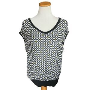 Womens Worthington Floral Print Mixed Media Flowy Top - Sz XL Petite